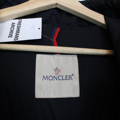 Moncler Eus Navy Blue Longue Saison Hooded Down Jacket
