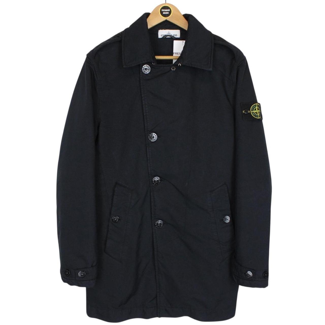 Stone Island AW 2016 Navy Blue David-TC Button Up Coat