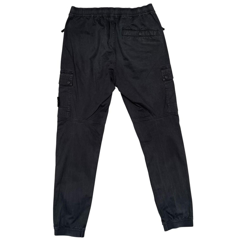 Stone Island AW 2022 Black RE-T Fit Cargo Trousers