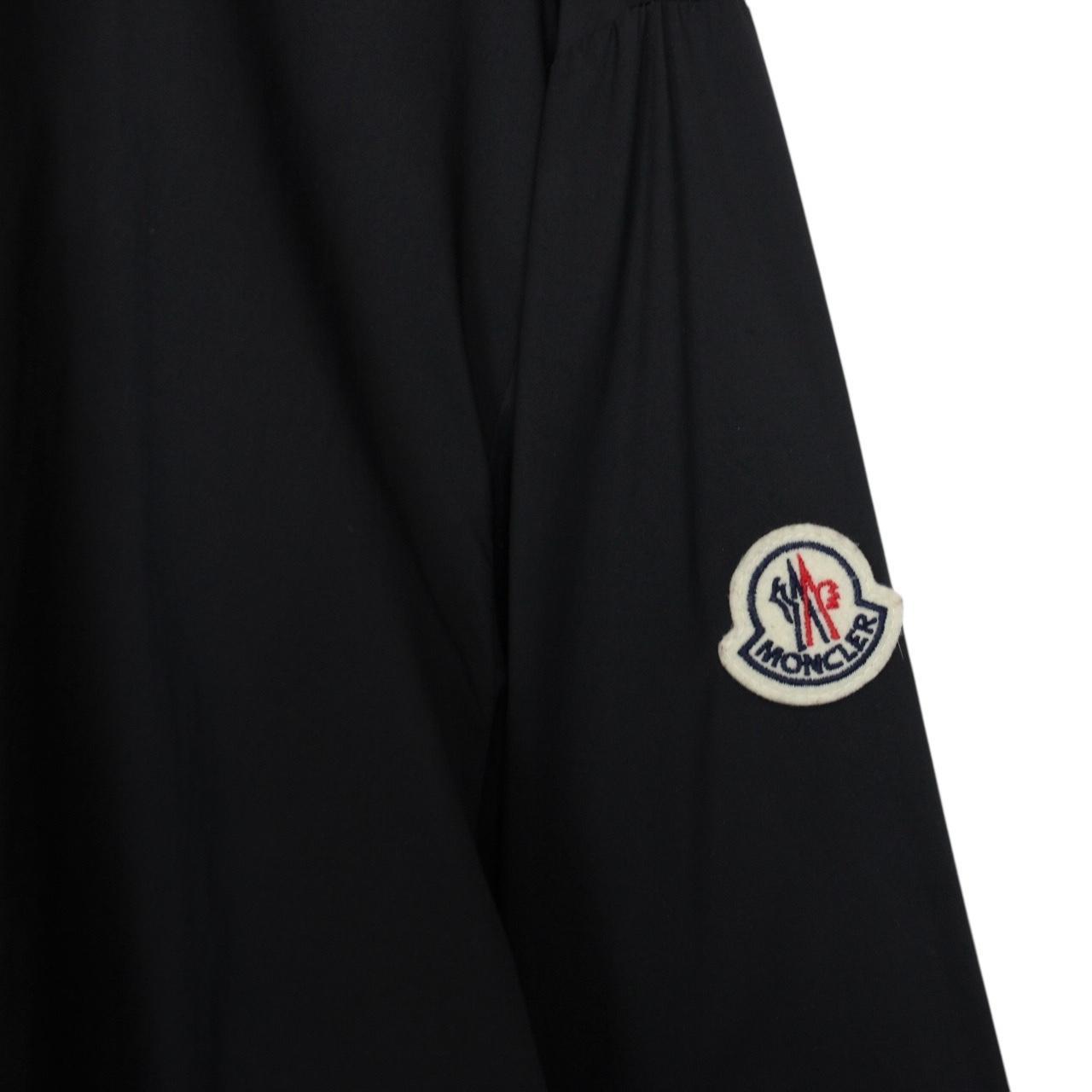 Moncler Black Full Zip Nylon Lightweight Jacket