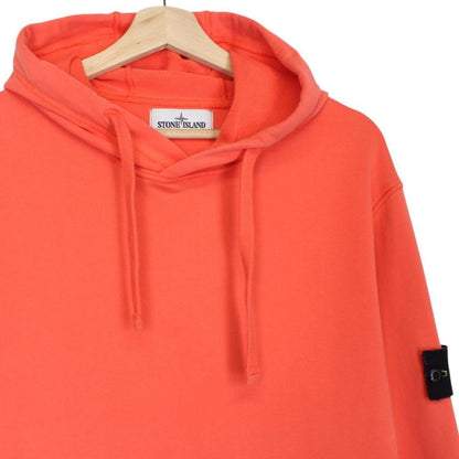 Stone Island SS 2020 Orange Cotton Hoodie Jumper