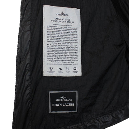 Stone Island AW 2011 Black Garment Dyed Down 26 GR x SQM_N Puffer Jacket