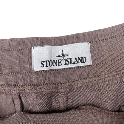 Stone Island SS 2023 Brown Cotton Jogger Shorts