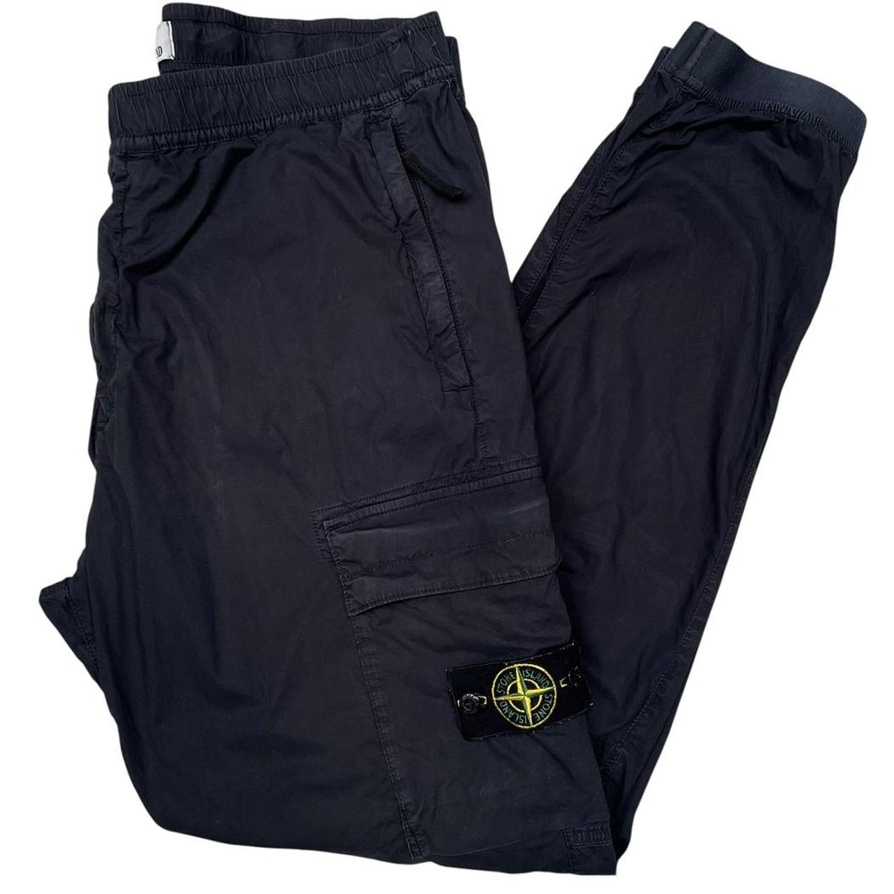 Stone Island Navy Blue RE-T Fit Cargo Trousers