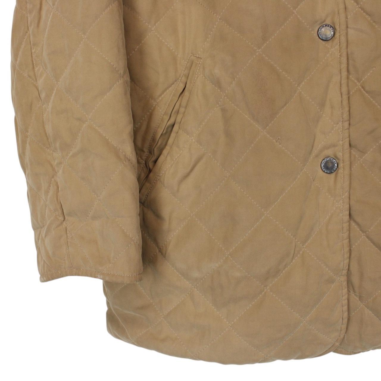 Vintage Burberry London Tan Brown Nova Check Lined Quilted Jacket
