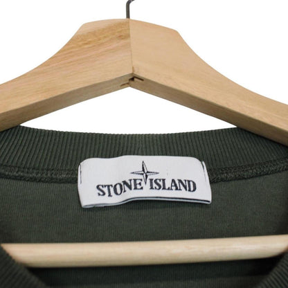 Stone Island AW 2020 Green Short Sleeve Cotton Compass Logo T-Shirt