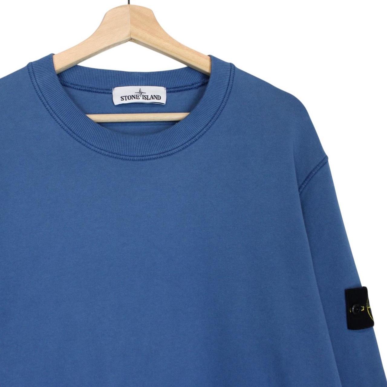 Stone Island AW 2020 Blue Cotton Sweatshirt Jumper