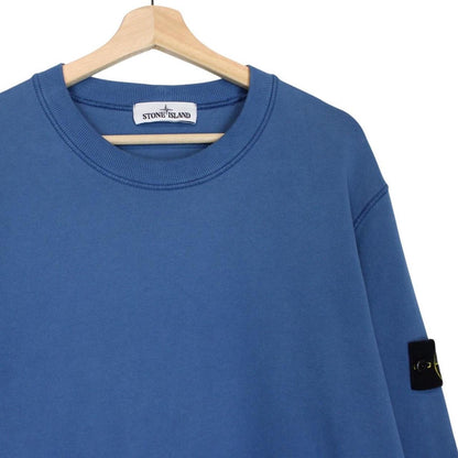 Stone Island AW 2020 Blue Cotton Sweatshirt Jumper
