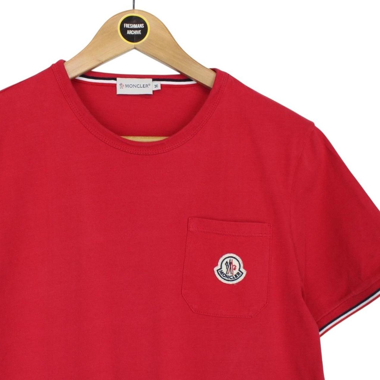 Moncler Maglia Red Classic Logo Short Sleeve T-Shirt