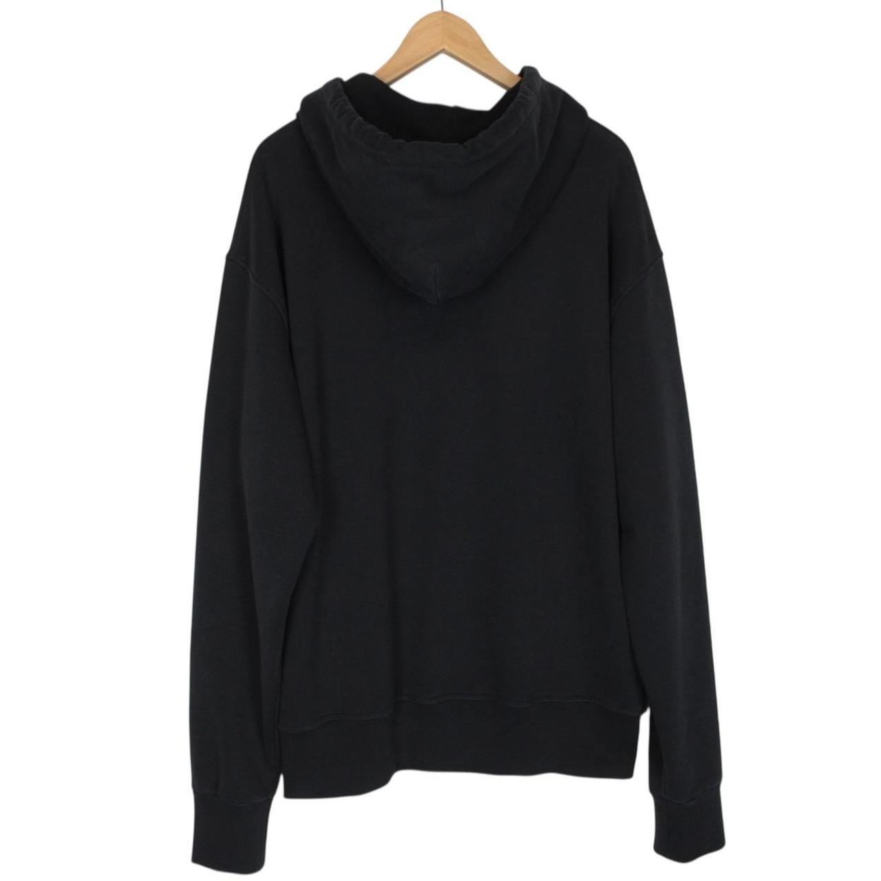 Maison Margiela MM6 Black Cotton Patch Hoodie Jumper