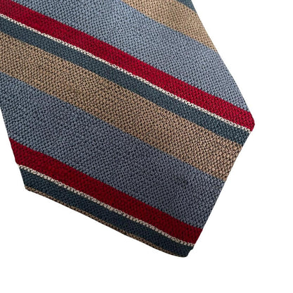 Vintage Christian Dior Multicoloured Striped Silk Tie