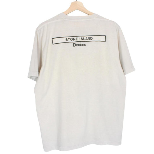 Vintage Stone Island Denims SS 2004 Beige Short Sleeve Cotton T-Shirt