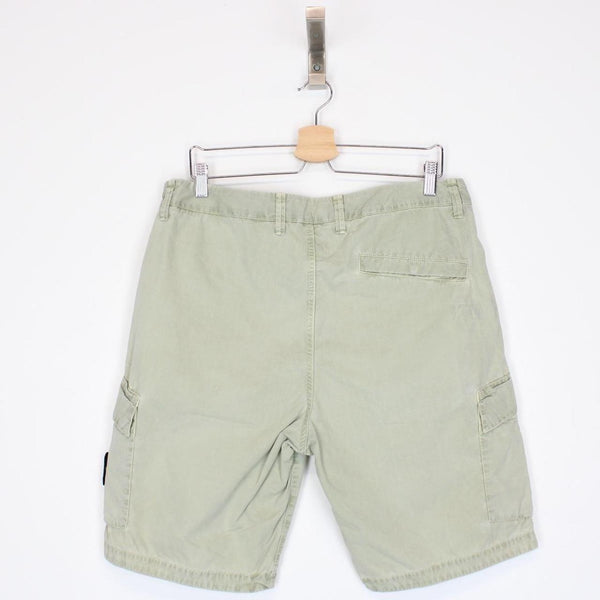 Stone Island SS 2019 Sage Green Bermuda Cotton Cargo Shorts