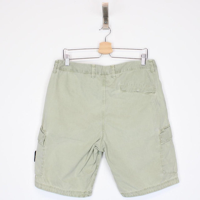 Stone Island SS 2019 Sage Green Bermuda Cotton Cargo Shorts