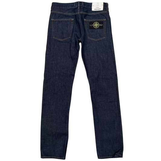 Stone Island Dark Navy Blue Slim Fit Denim Jeans