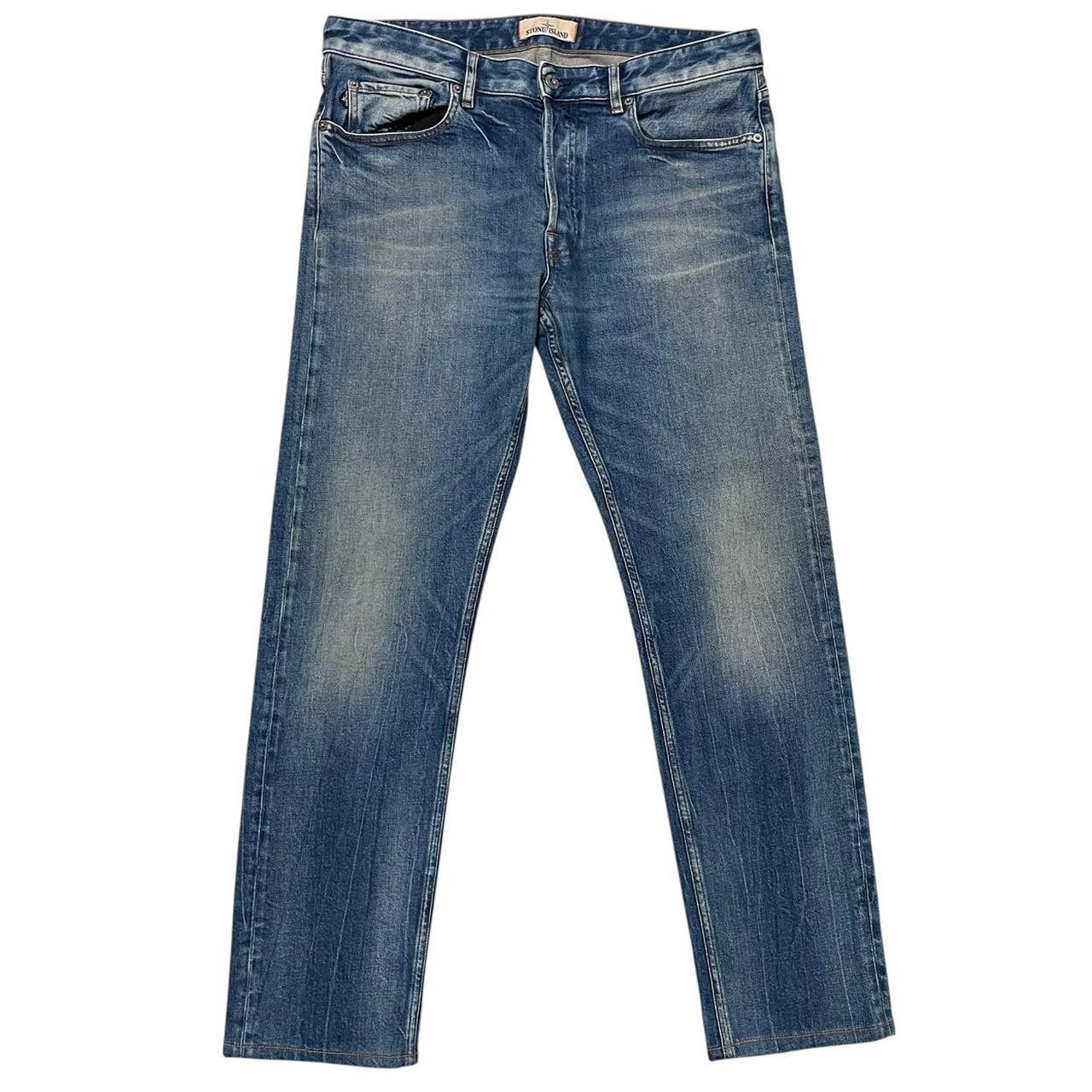 Stone Island AW 2017 Blue Slim Fit Denim Jeans