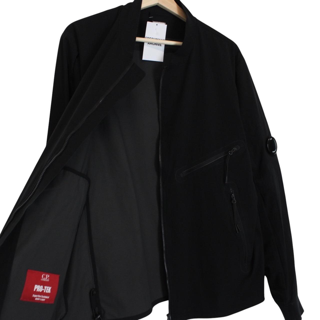 CP Company Pro-Tek Black Full Zip Waterproof Lens Jacket