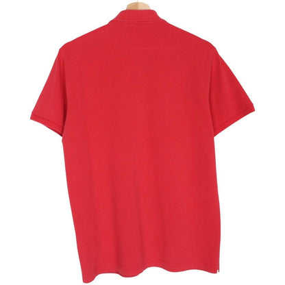 Moncler Maglia Manica Corta Red Short Sleeve Cotton Polo Shirt
