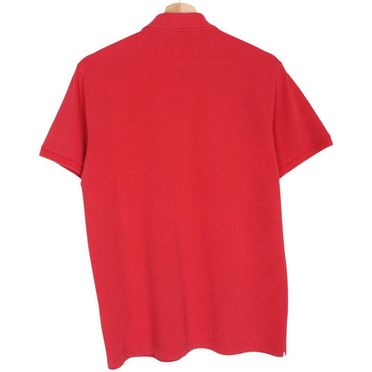 Moncler Maglia Manica Corta Red Short Sleeve Cotton Polo Shirt
