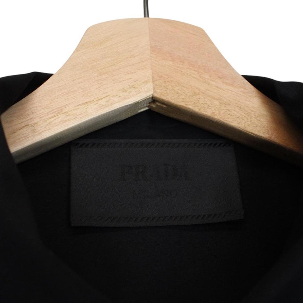Prada x Raf Simons Signaux Black Graphic Print Short Sleeve Bowling Shirt