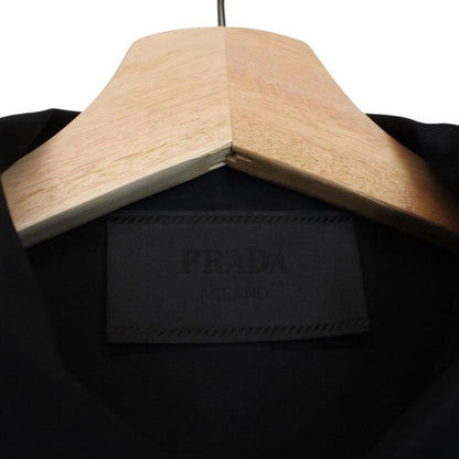Prada x Raf Simons Signaux Black Graphic Print Short Sleeve Bowling Shirt