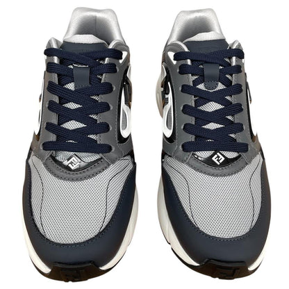 Fendi Forward Navy Blue, Grey and White Trainers