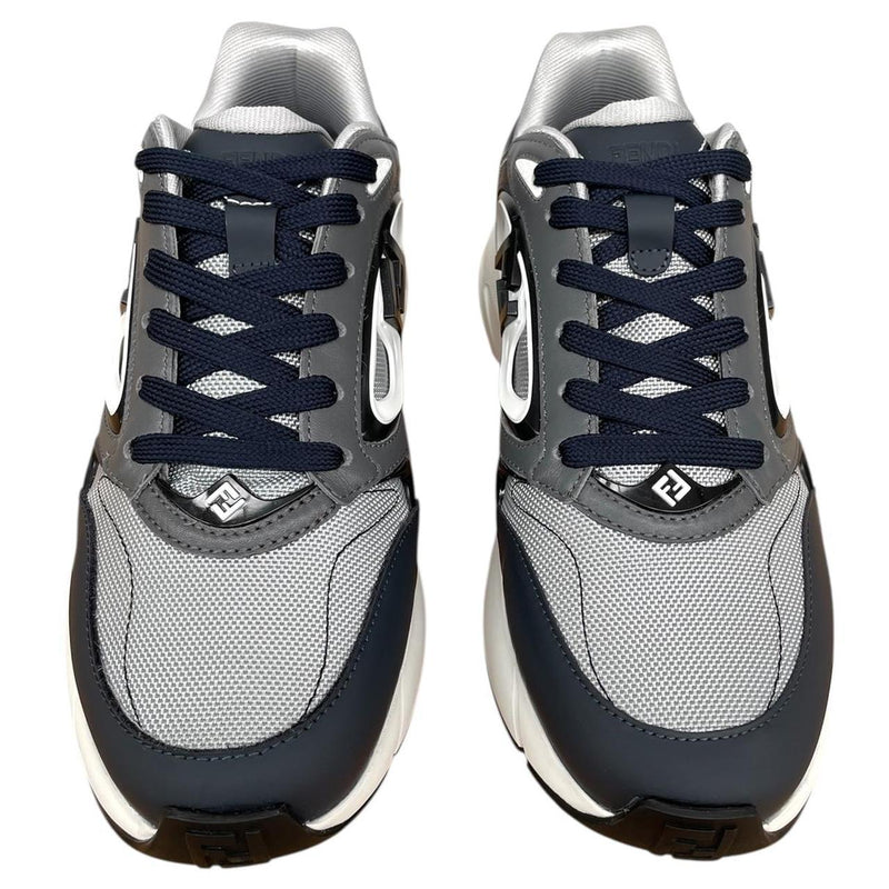 Fendi Forward Navy Blue, Grey and White Trainers