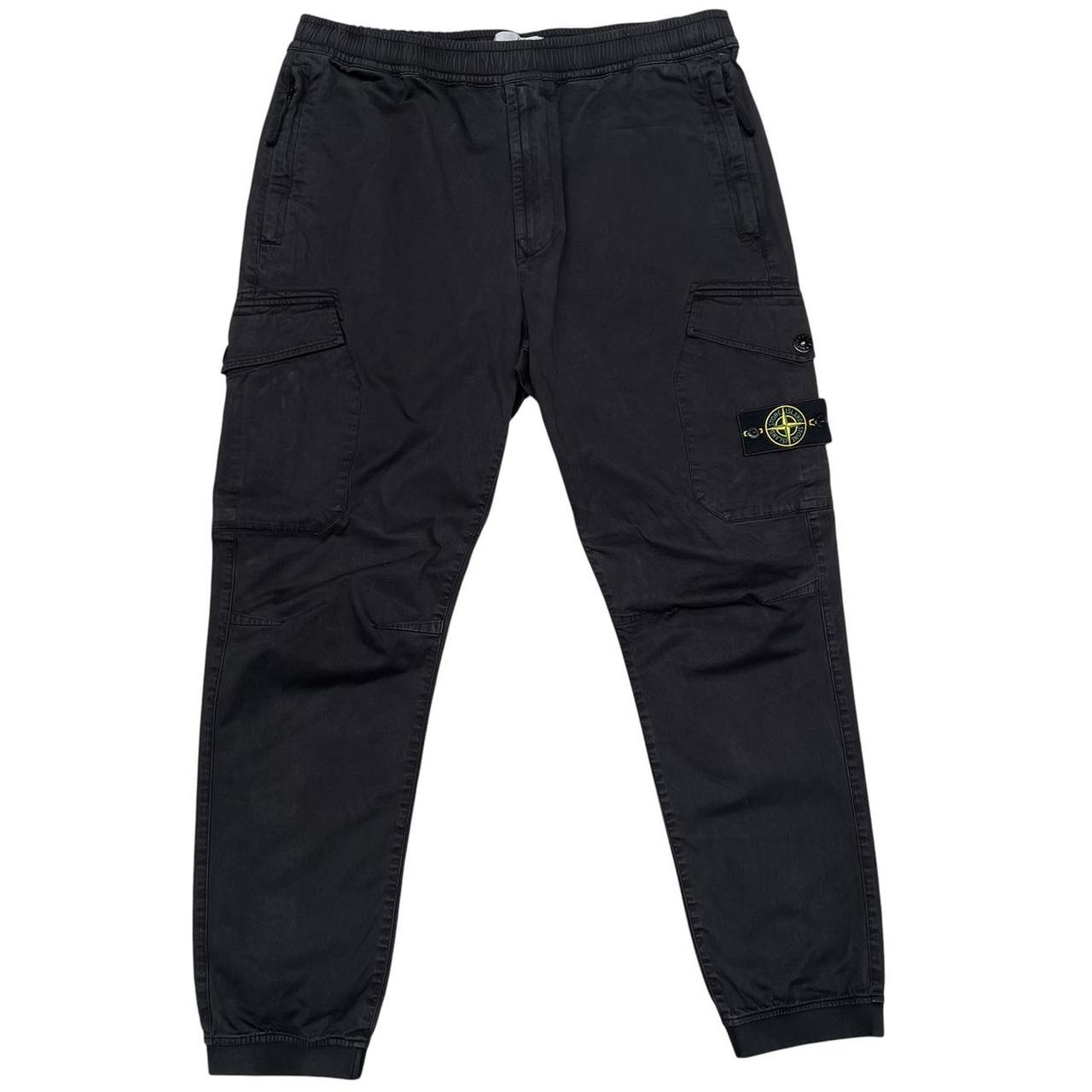 Stone Island AW 2020 Black RE-T Fit Cargo Trousers