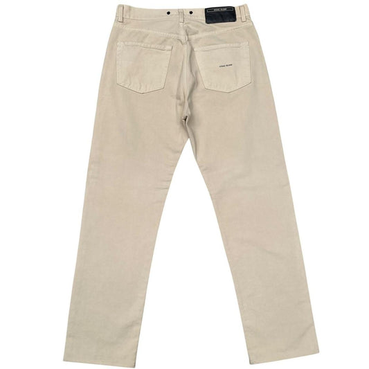 Vintage Stone Island AW 2001 Beige Straight Leg Fit Denim Jeans