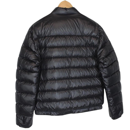 Prada Nylon Black Full Zip Plaque Down Puffer Jacket