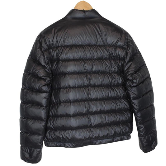 Prada Nylon Black Full Zip Plaque Down Puffer Jacket