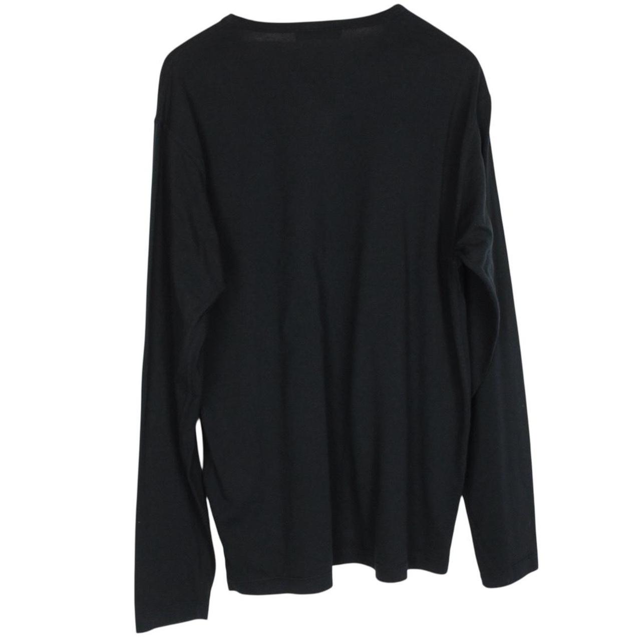 Stone Island SS 2018 Black Long Sleeve Compass T-Shirt