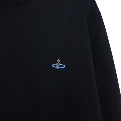 Vivienne Westwood Navy Blue Crew Neck Orb Sweatshirt