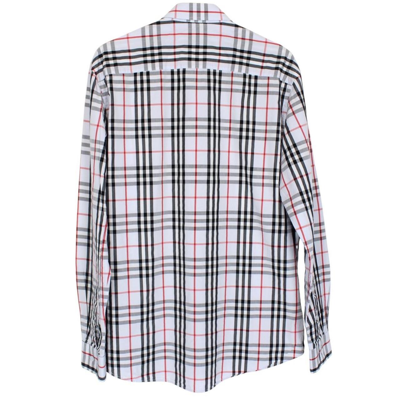 Burberry Light Blue Nova Check Long Sleeve Cotton Shirt