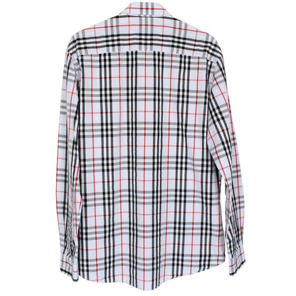Burberry Light Blue Nova Check Long Sleeve Cotton Shirt