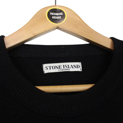 Stone Island Black Wool Knit Jumper