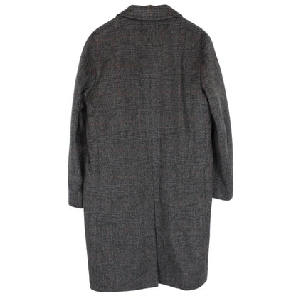 Vintage 90s Yves Saint Laurent Grey Virgin Wool Overcoat