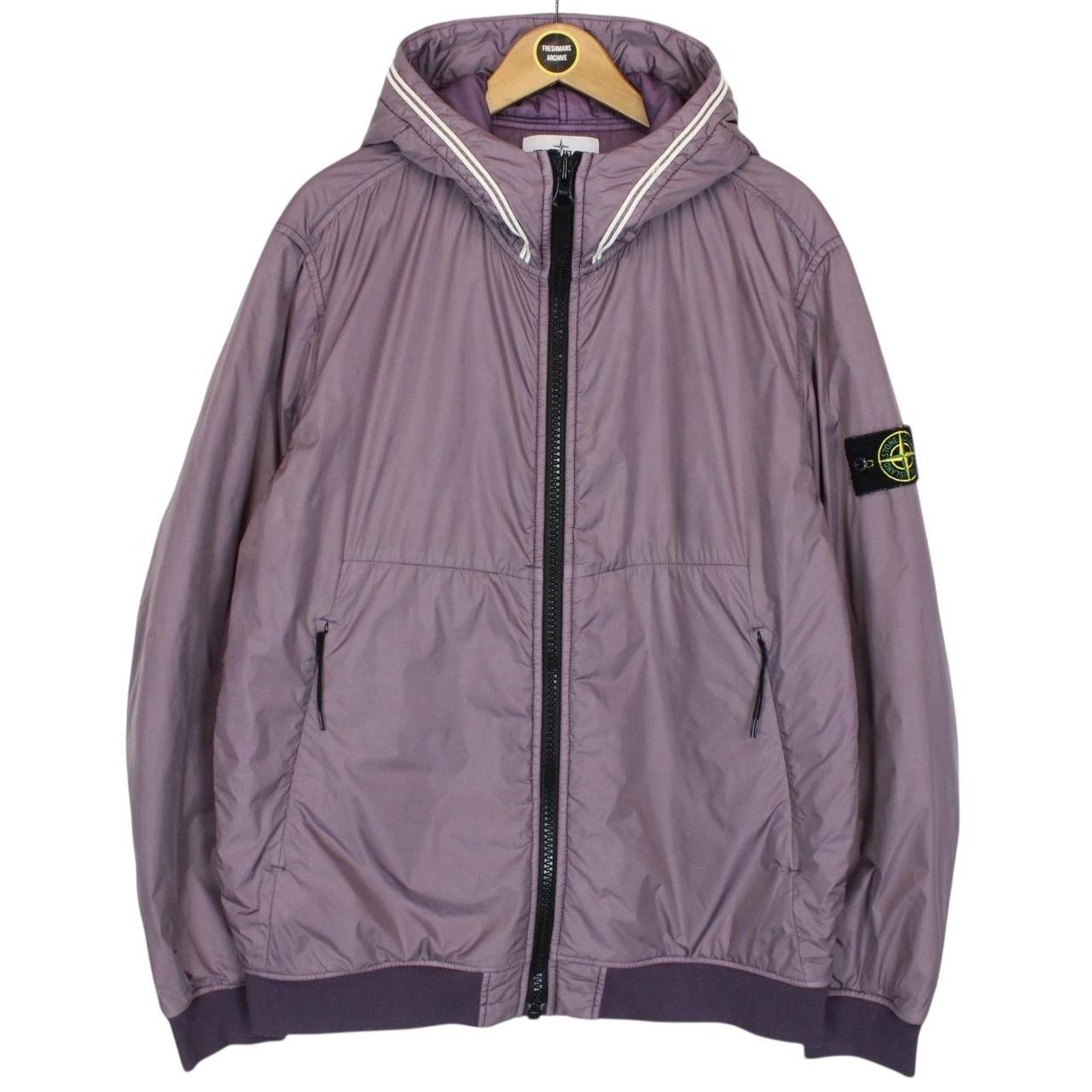 Stone Island AW 2020 Purple Garment Dyed Crinkle Reps NY Primaloft Jacket
