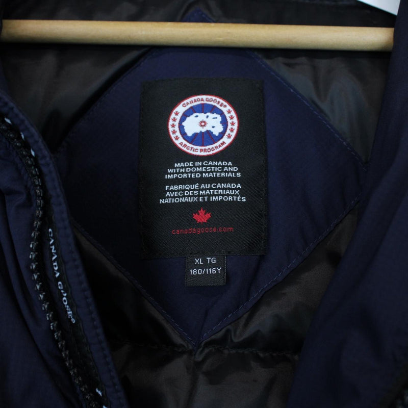 Canada Goose Lodge Hoody Navy Blue Full Zip Down Jacket