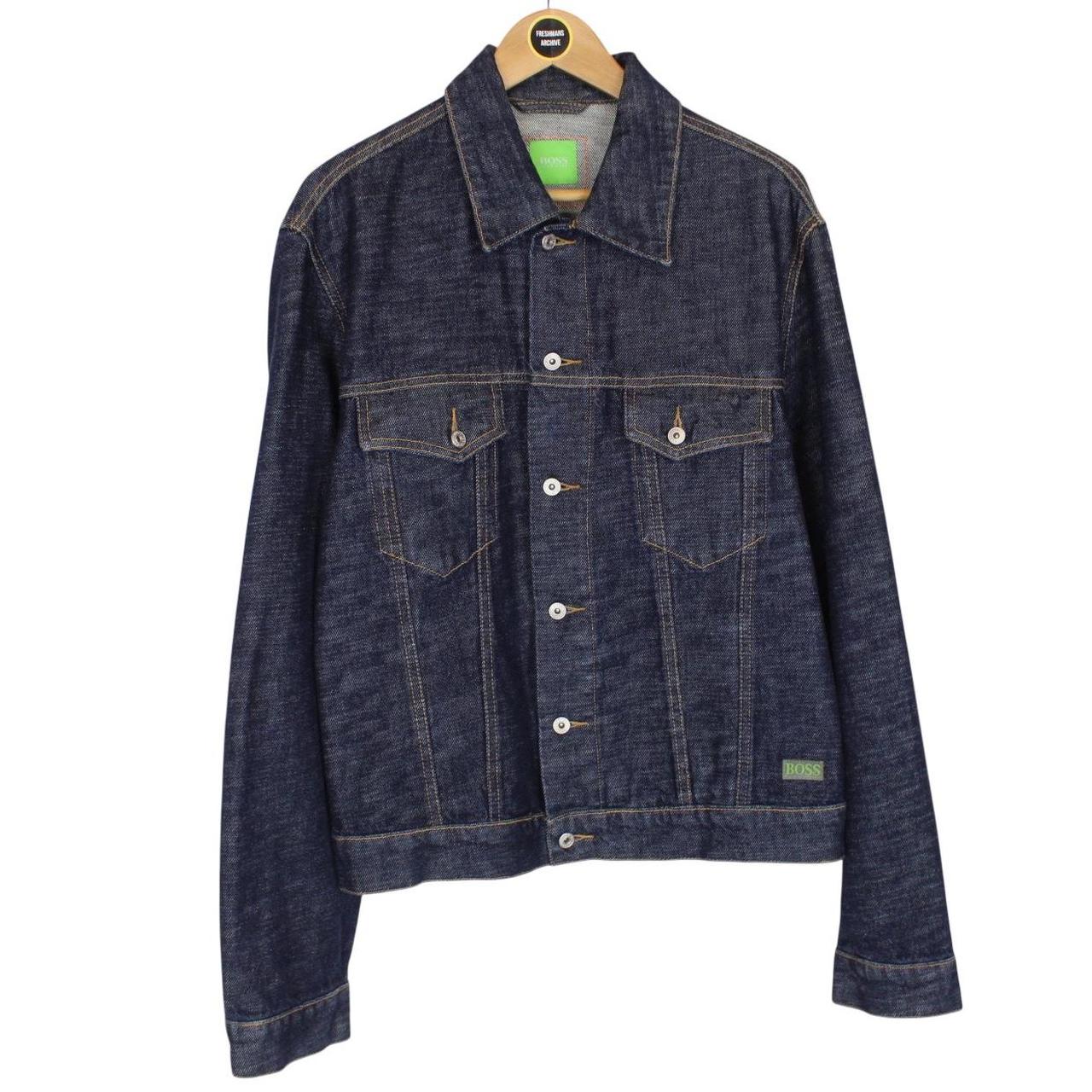 Hugo Boss Navy Blue Button Up Denim Jacket