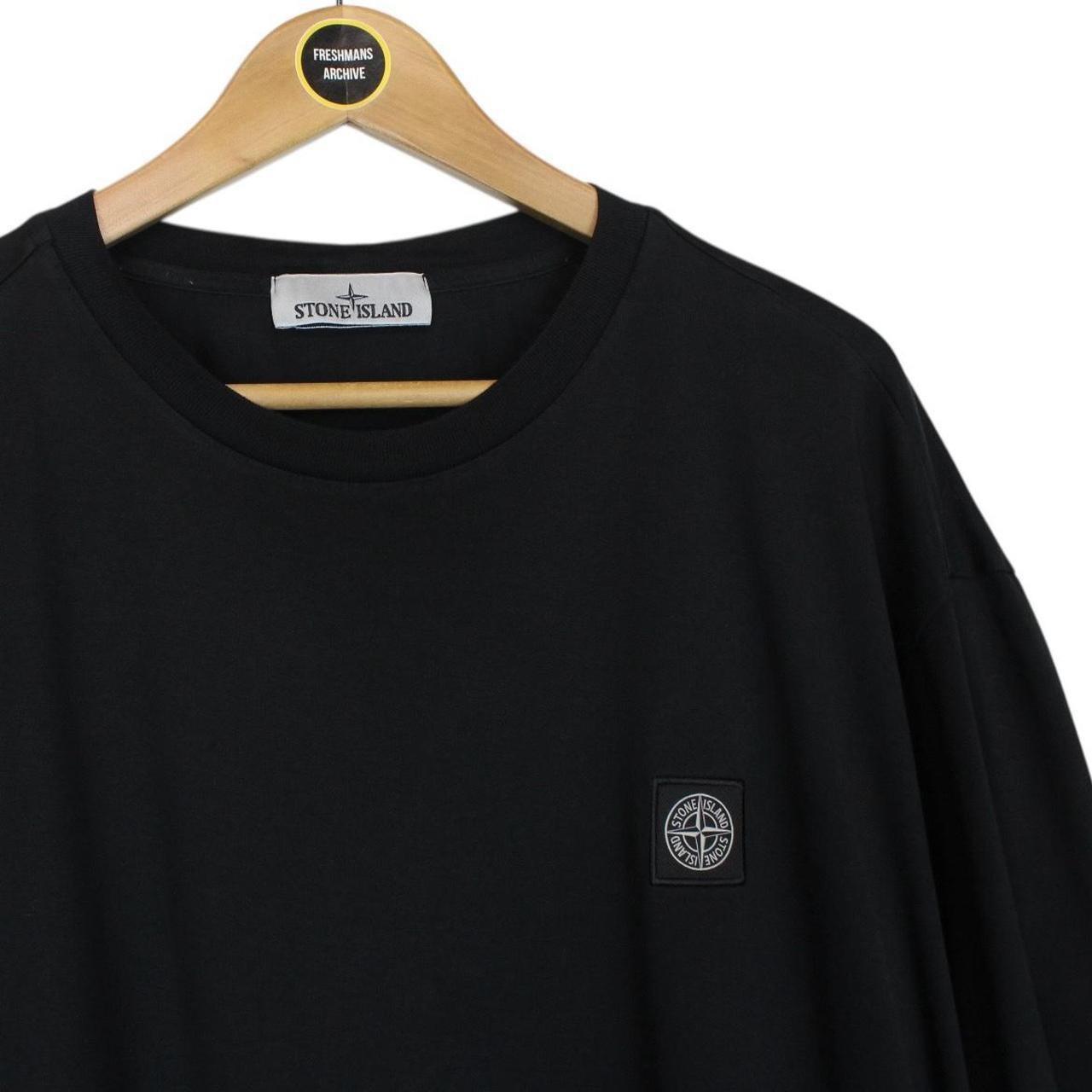 Stone Island SS 2022 Black Short Sleeve Compass T-Shirt