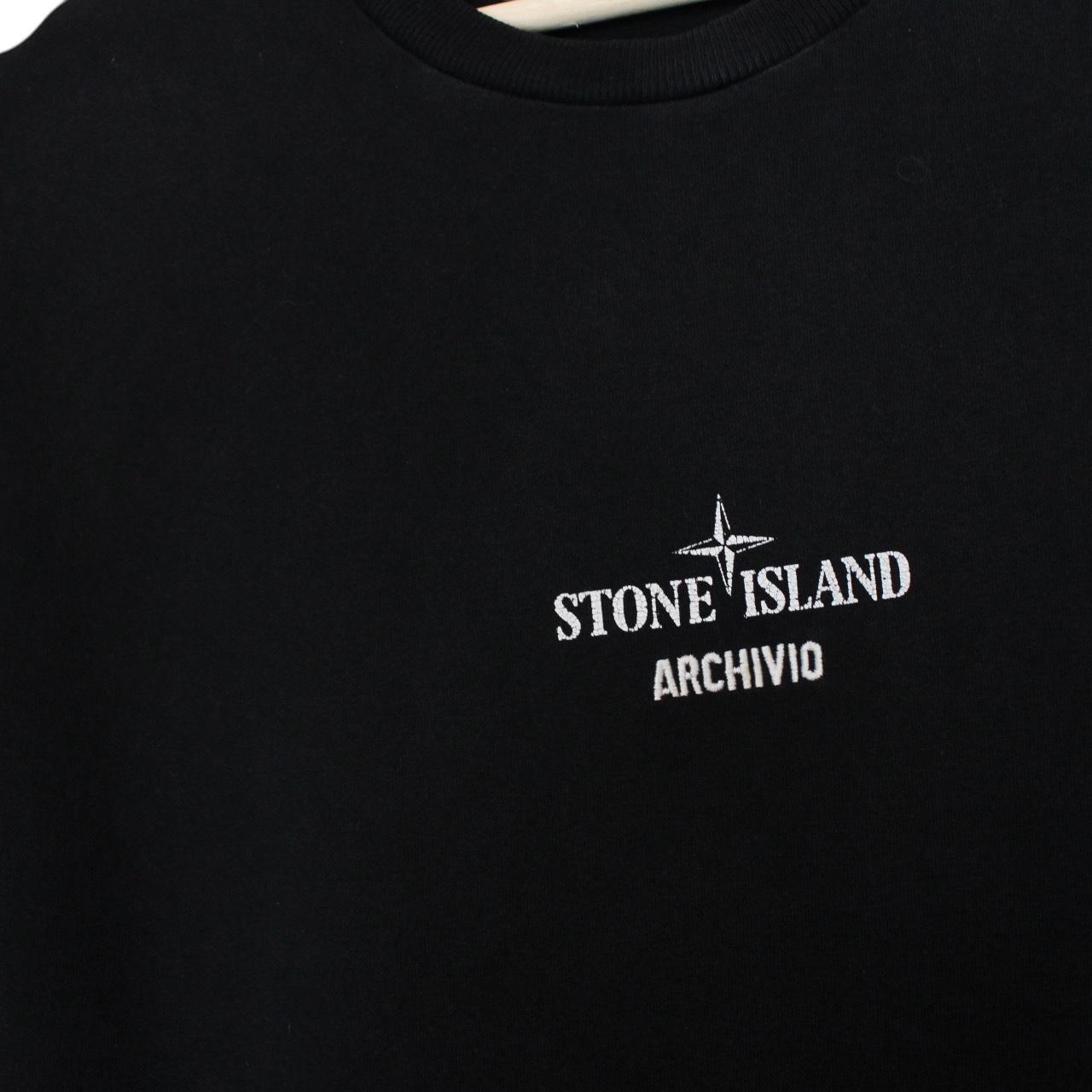 Stone Island Archivio AW 2022 Black Short Sleeve Cotton T-Shirt