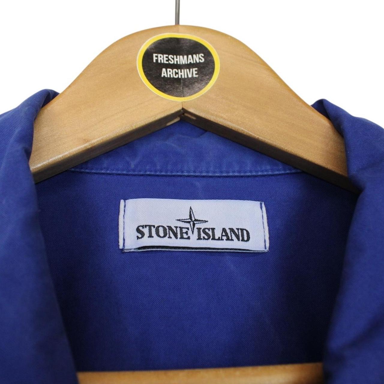Stone Island AW 2015 Blue Full Zip Cotton Overshirt Jacket