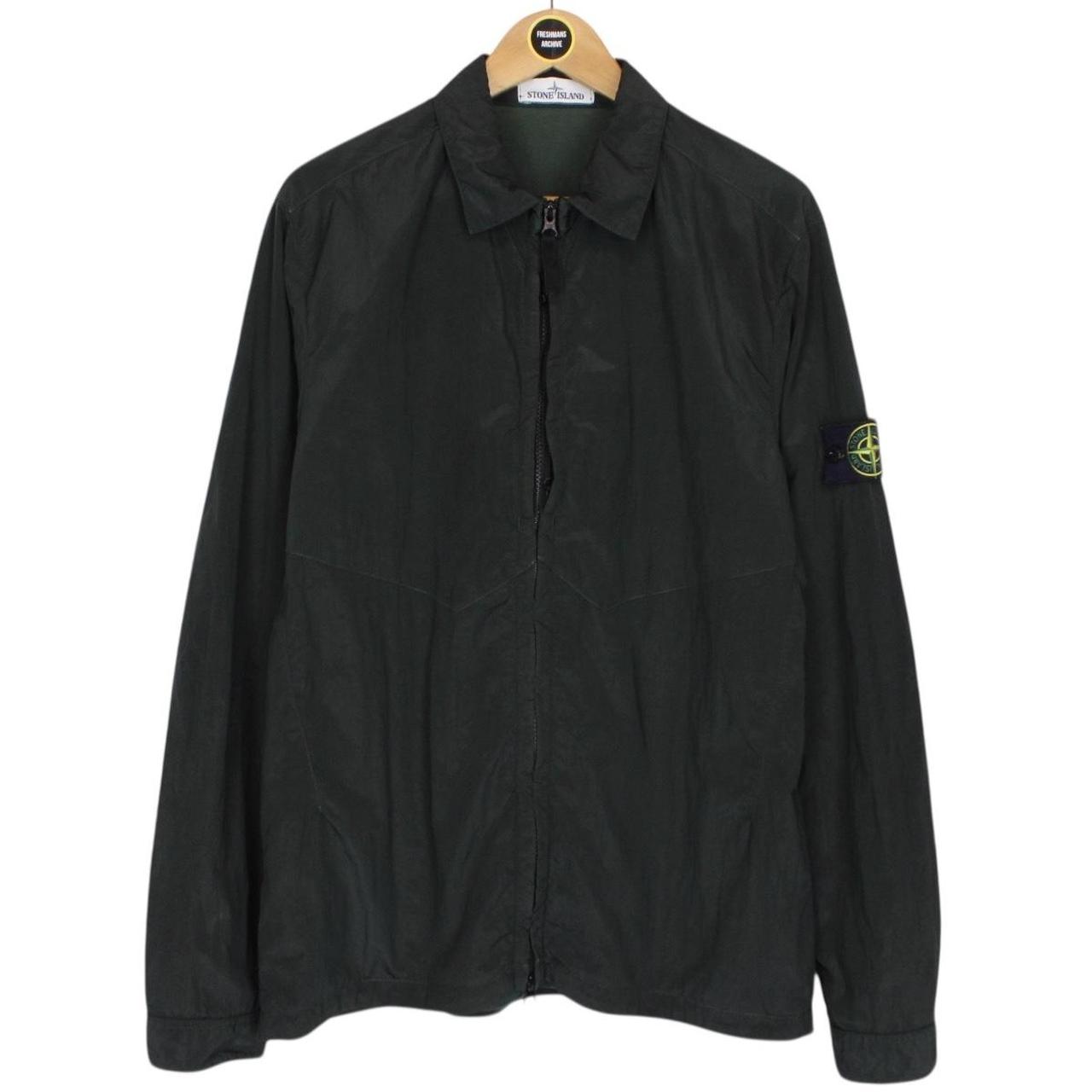 Stone Island AW 2016 Dark Green Full Zip Nylon Metal Overshirt Jacket