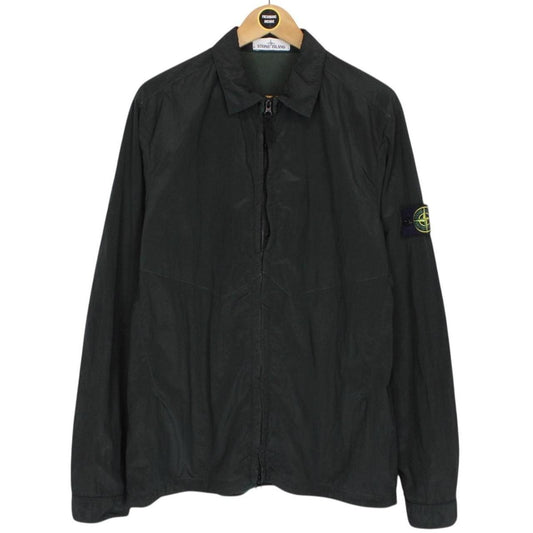 Stone Island AW 2016 Dark Green Full Zip Nylon Metal Overshirt Jacket