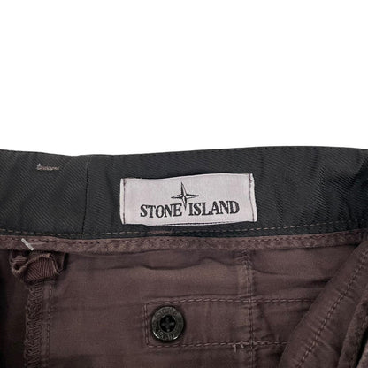 Stone Island AW 2021 Brown Skinny Fit Cargo Trousers