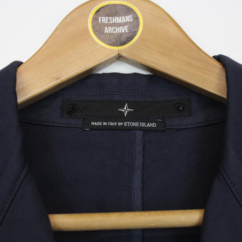 Vintage Stone Island Denims SS 2005 Navy Blue Button Up Cotton Jacket