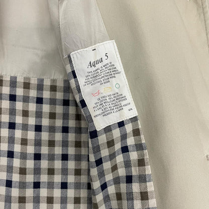Vintage 80s Aquascutum Aqua 5 Beige Cotton Blend Trench Coat