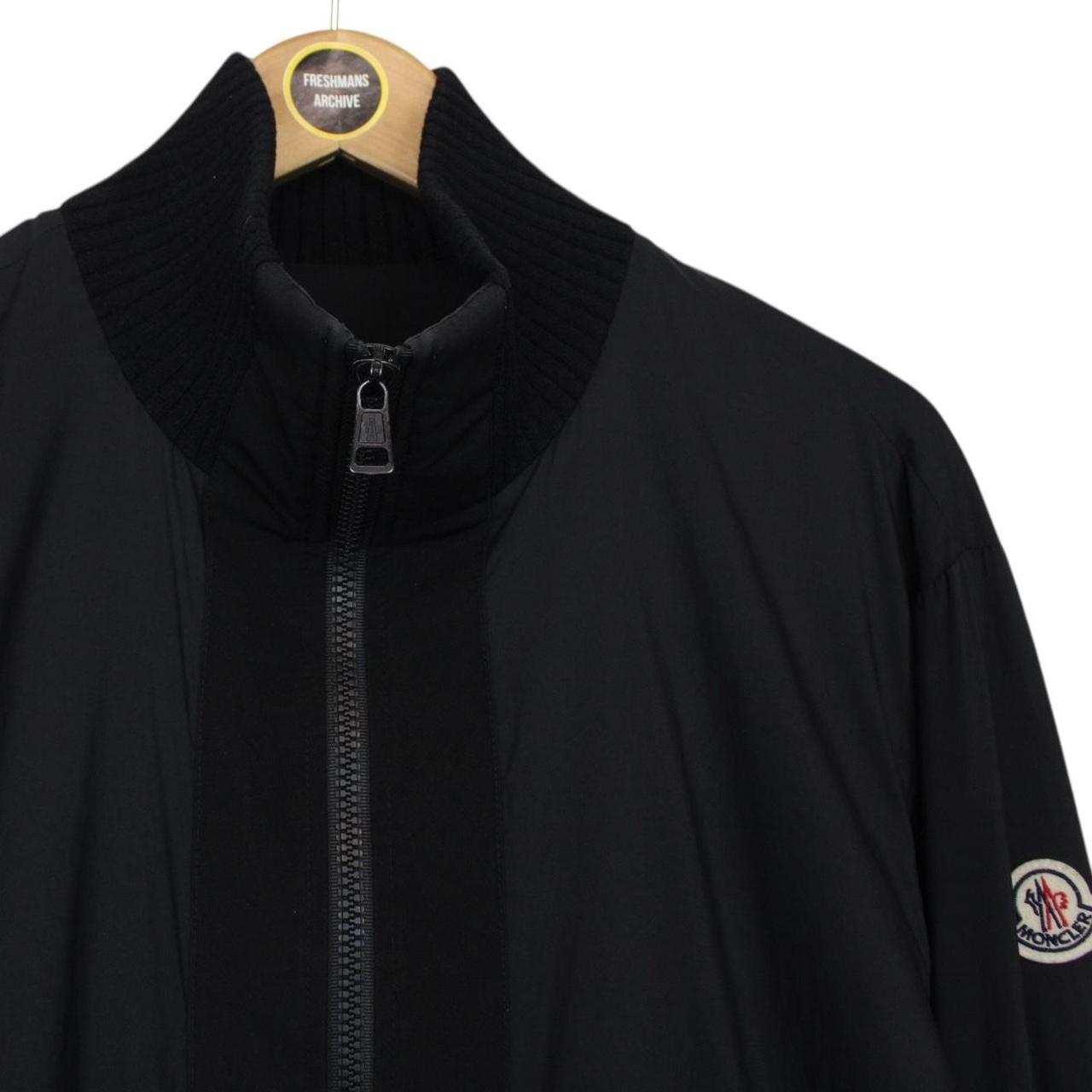 Moncler Black Full Zip Nylon Lightweight Jacket