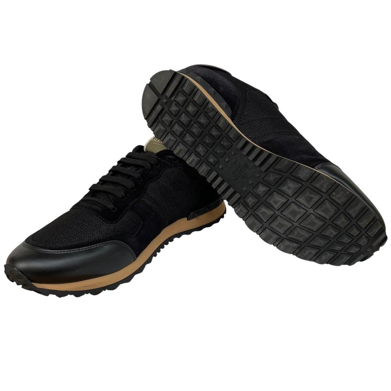 Valentino Garavani Rockrunner Black Suede, Leather and Mesh Trainers